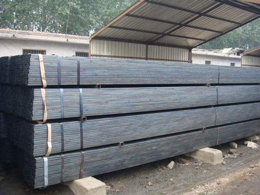 Q195 जस्ती स्क्वायर ट्यूब SPHC 2x3 जस्ती स्टील टयूबिंग