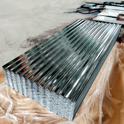 सस्ते मेटल रूफिंग शीट DX51D 1250mm एंटी-करोशन GI स्टील पैनल