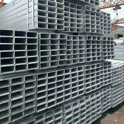3x2 जस्ती स्क्वायर ट्यूब 0.6 मिमी स्टील आयताकार ट्यूबिंग कोल्ड रोल्ड