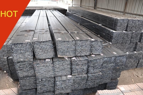 Q195 जस्ती स्क्वायर ट्यूब SPHC 2x3 जस्ती स्टील टयूबिंग